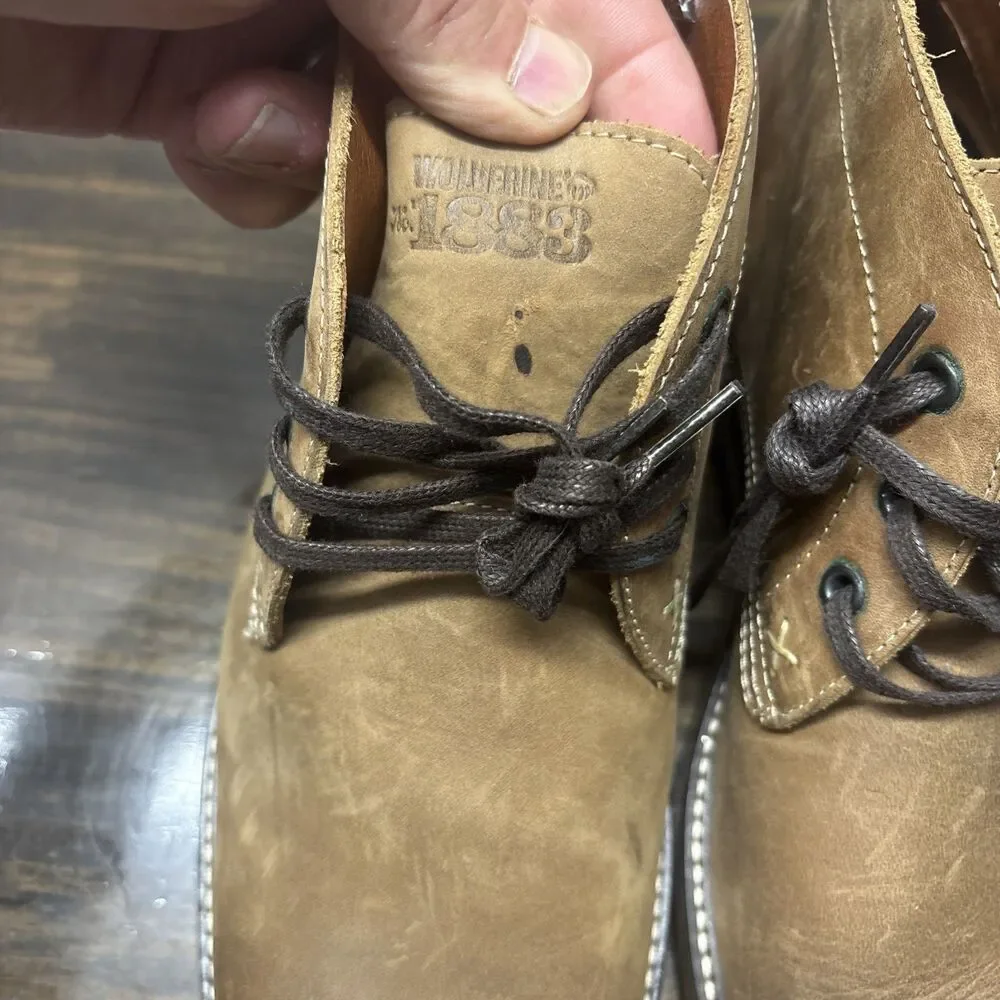 Wolverine 1883 Francisco Men Tan Chukka Sz.42 W00769 Hand Crafted Portugal